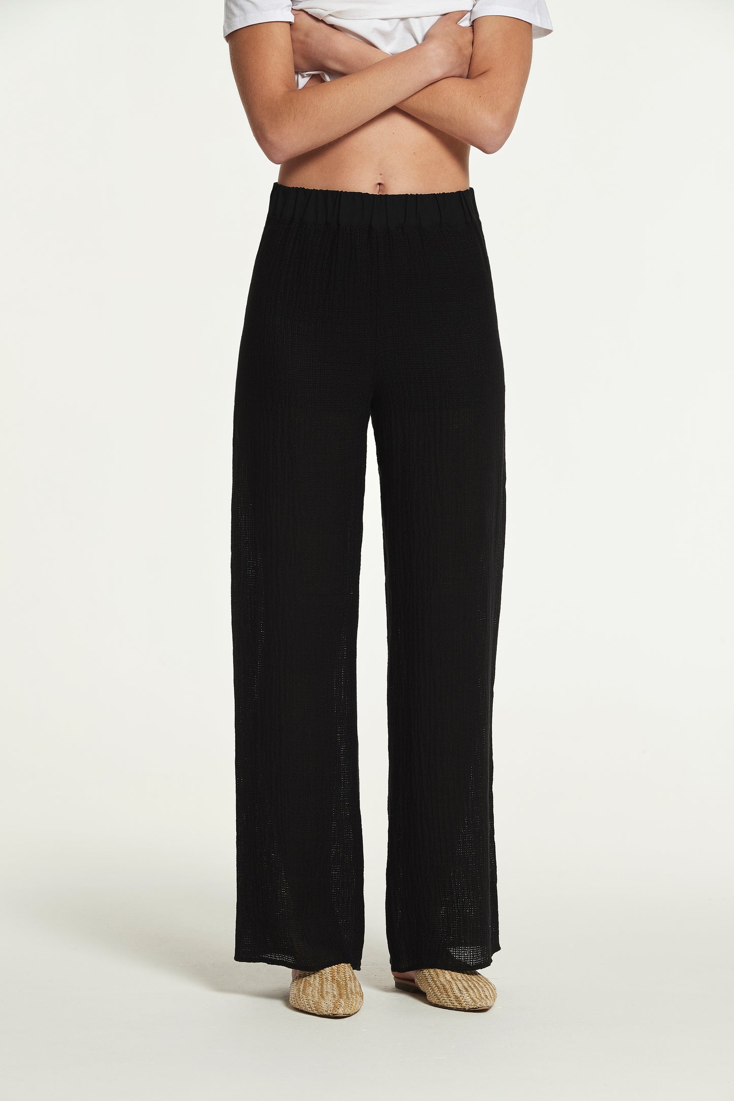 PANTALÓN IWIRA REJILLA DE LINO