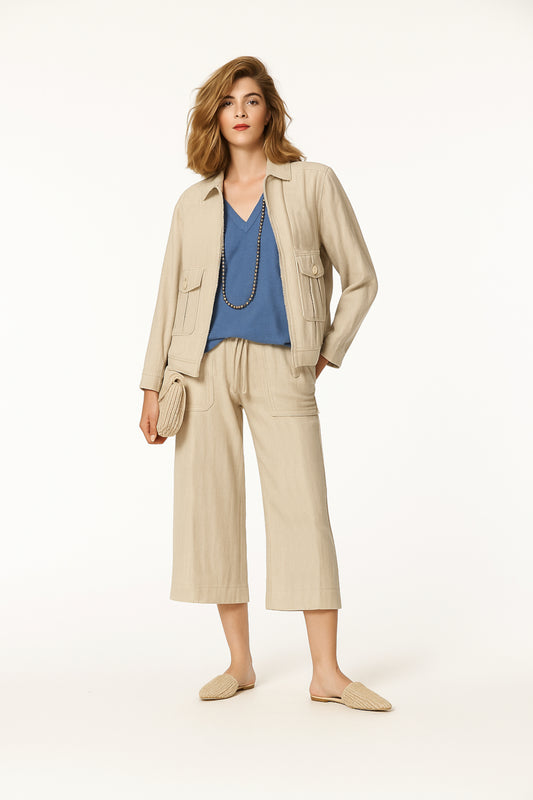 RUSTIC LINEN CARAS JACKET
