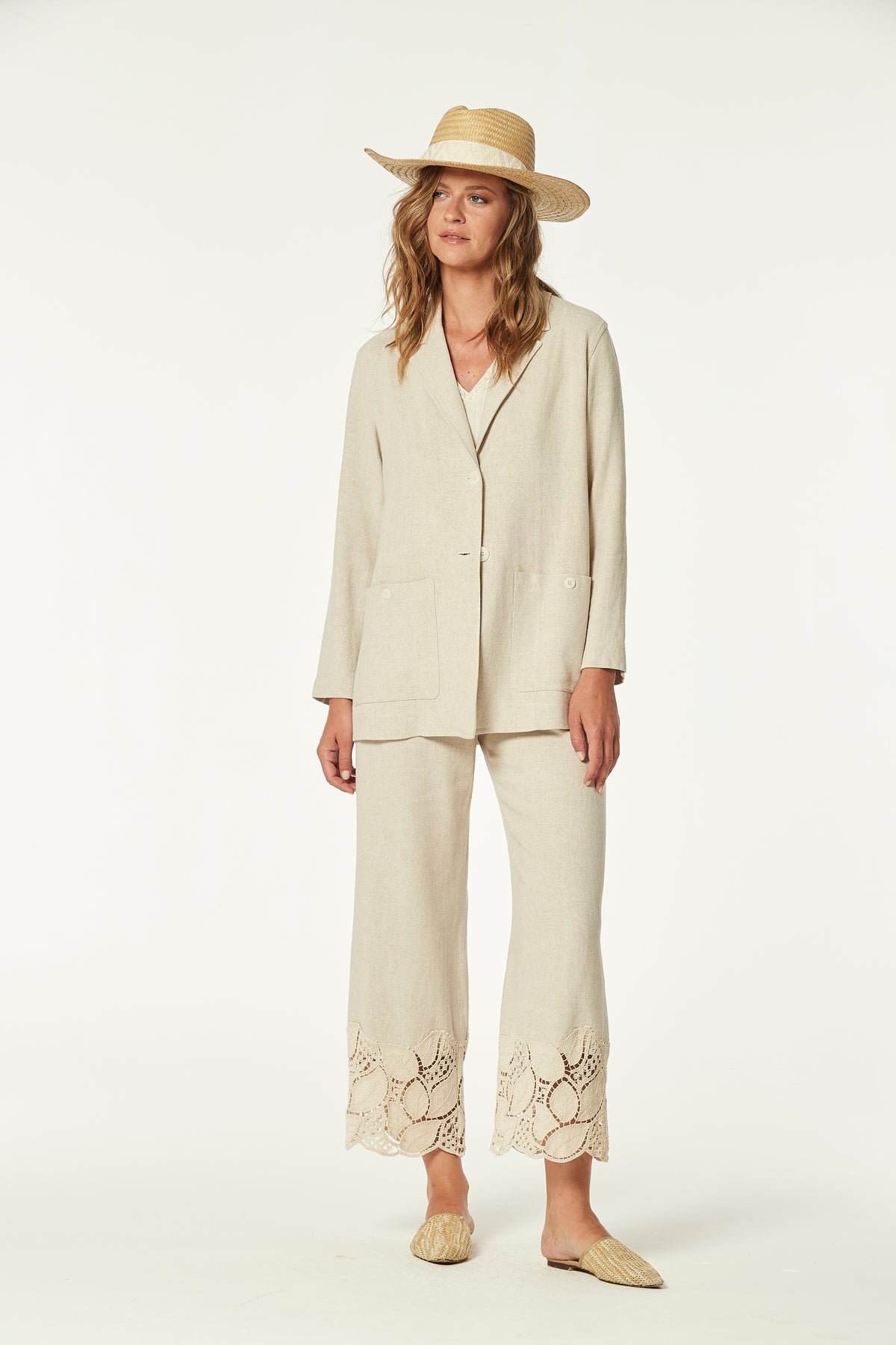 RUSTIC LINEN LANTERN JACKET