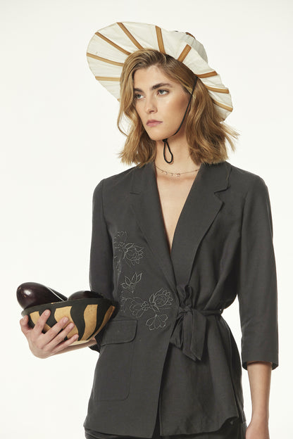 LINEN VISCOSE ANSEA JACKET