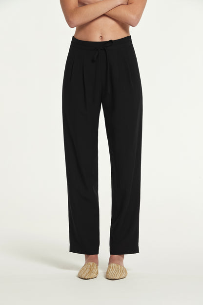 LINEN VISCOSE NEBLI TROUSERS