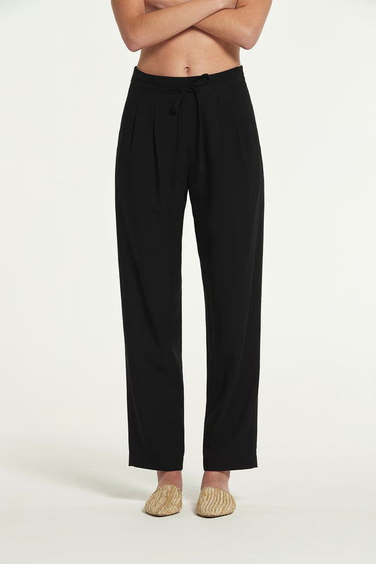 LINEN VISCOSE NEBLI TROUSERS