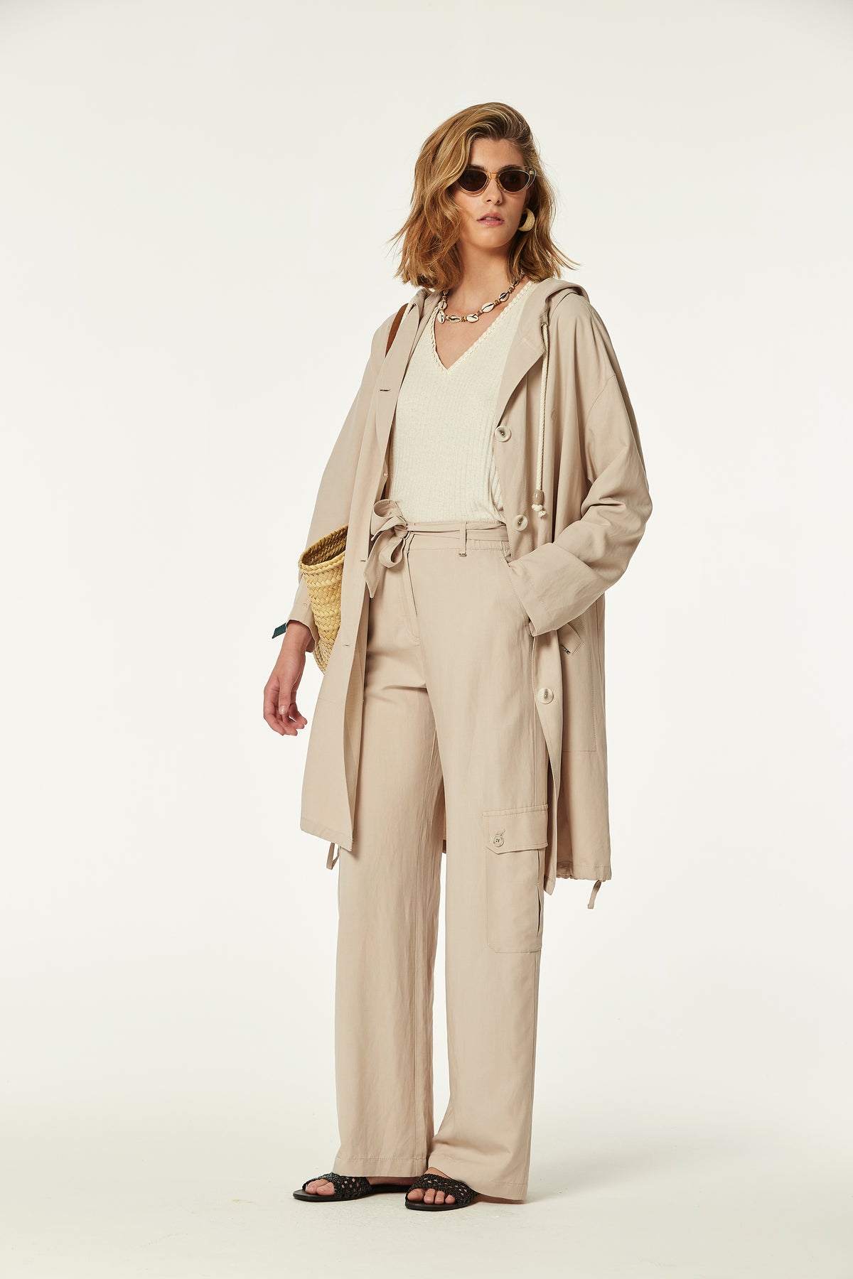 Abrigo Zugor Viscosa Lino