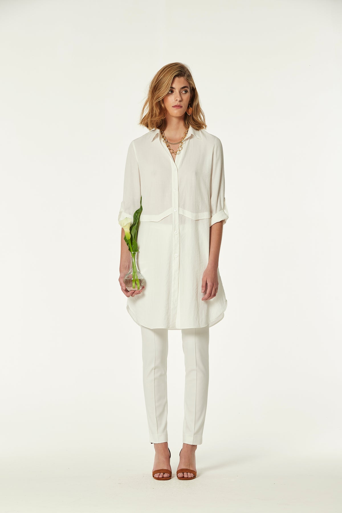CAMISA BISSAU TEJIDO RAYON EFECTO LAVADO