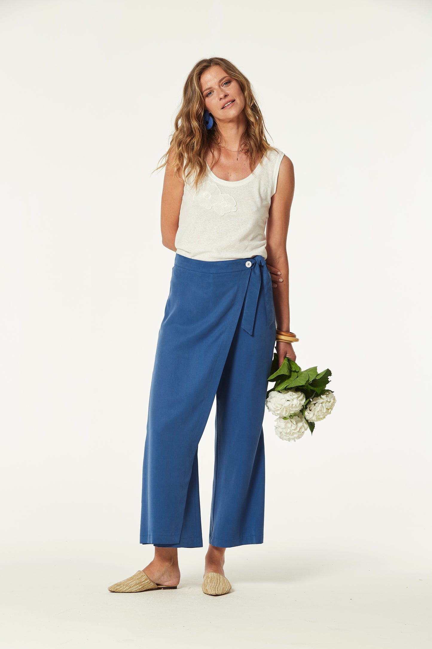 TWILL WASHED BILGE TROUSERS