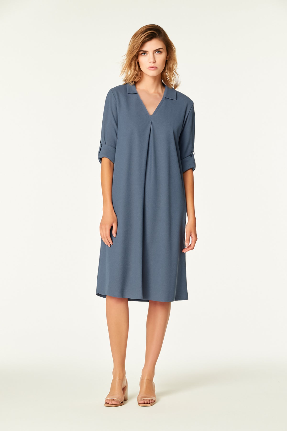VESTIDO SELLON TENCEL LAVADO