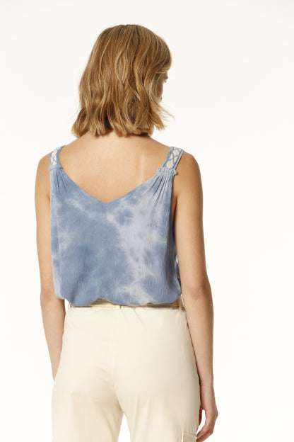 TOP BOLIVIA CRESPON TIE DYE