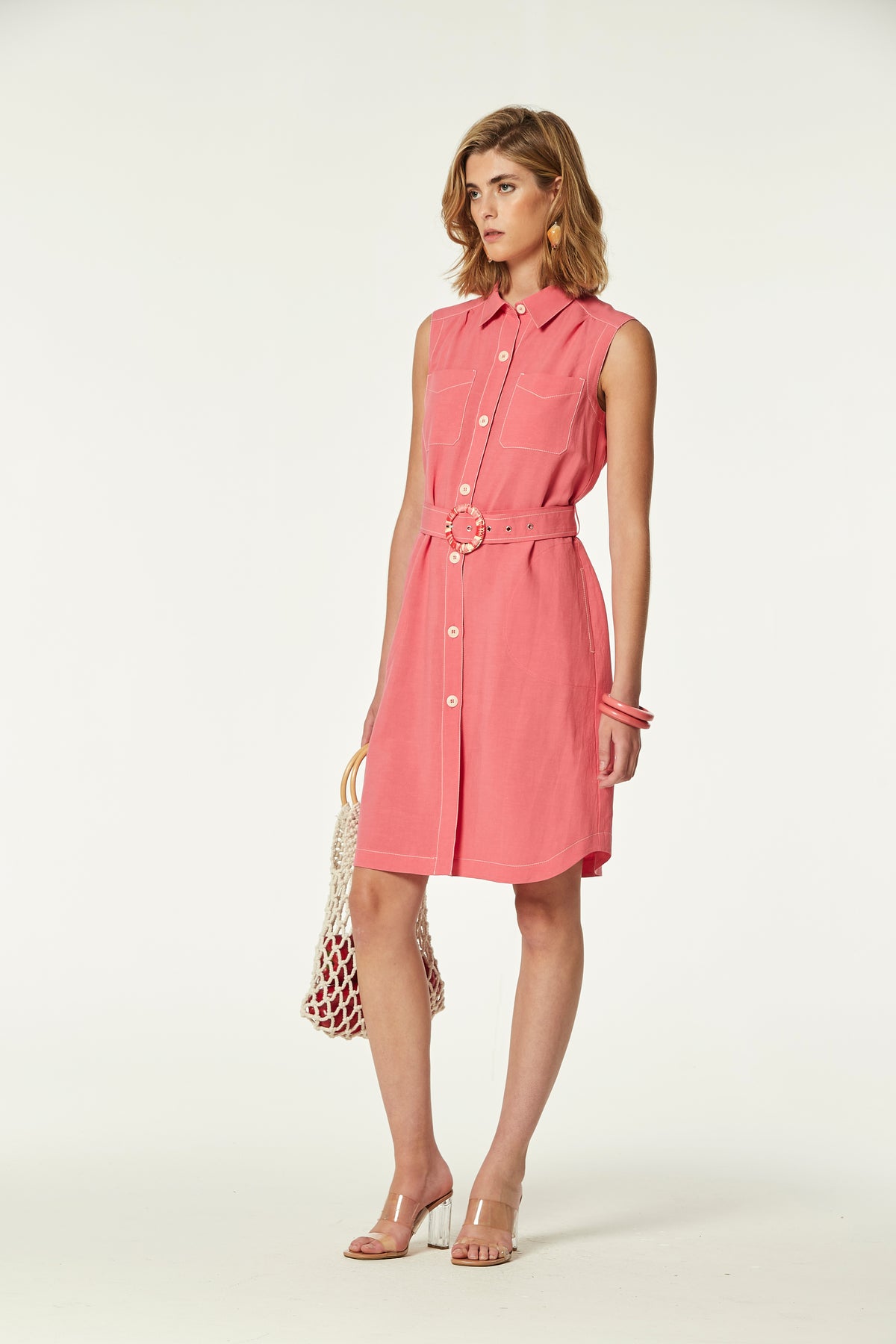 VESTIDO CITRON LINO VISCOSA