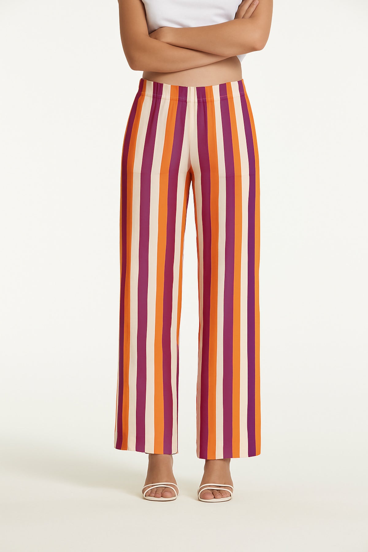 Caoto Viscose Striped Trousers
