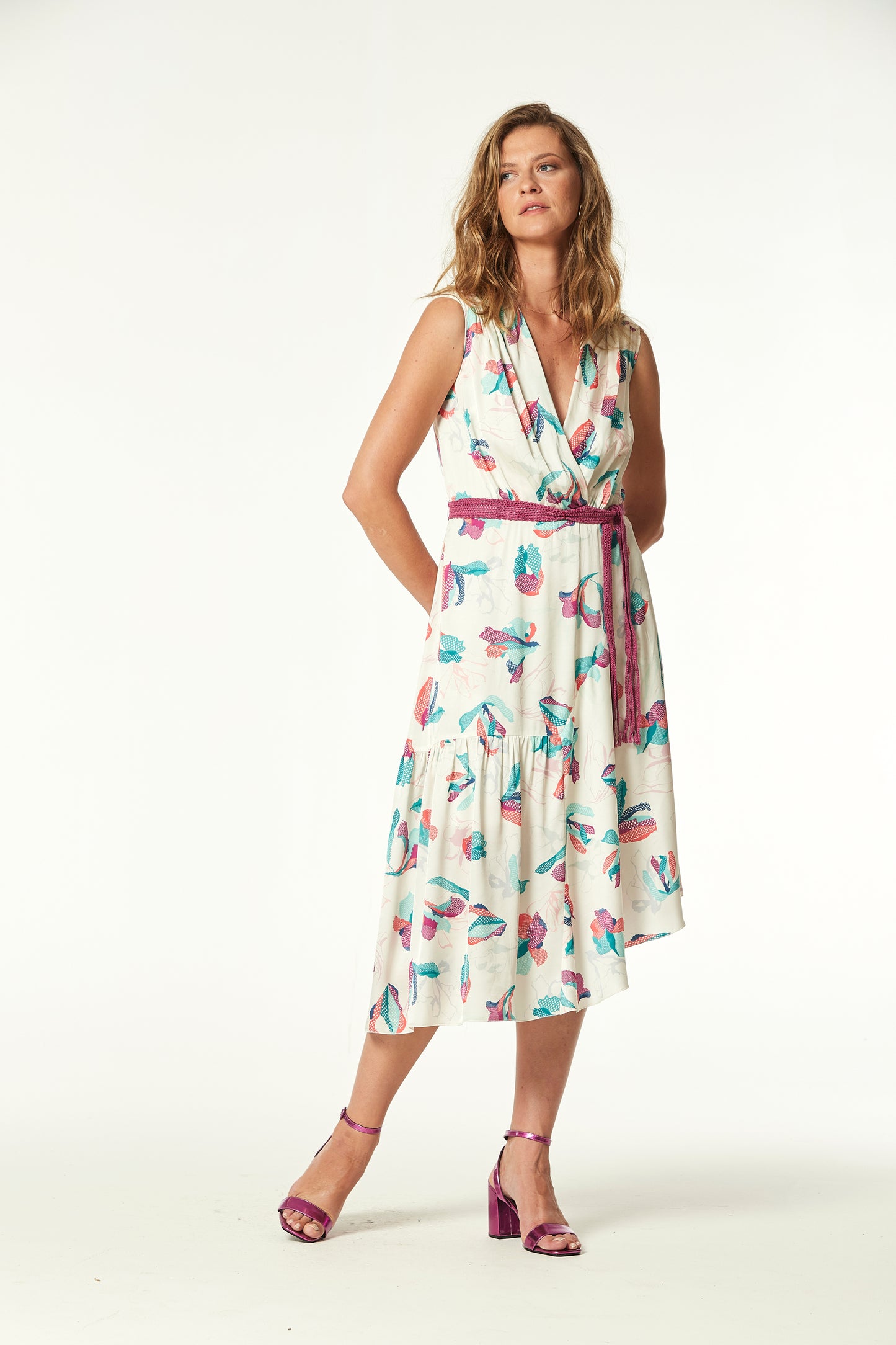 VESTIDO BASSAL VISCOSA ESTAMPADA