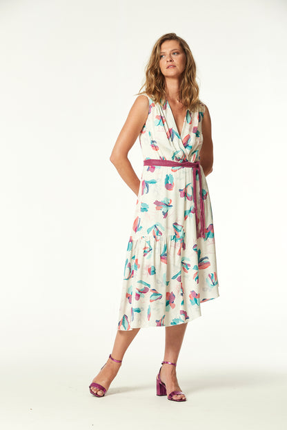 VESTIDO BASSAL VISCOSA ESTAMPADA