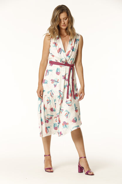 VESTIDO BASSAL VISCOSA ESTAMPADA