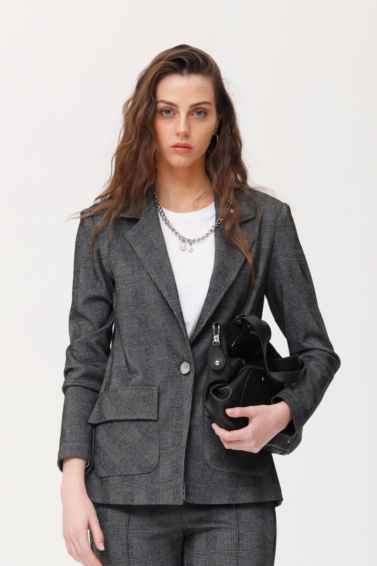 CHAQUETA HANAE CUADRO GALES