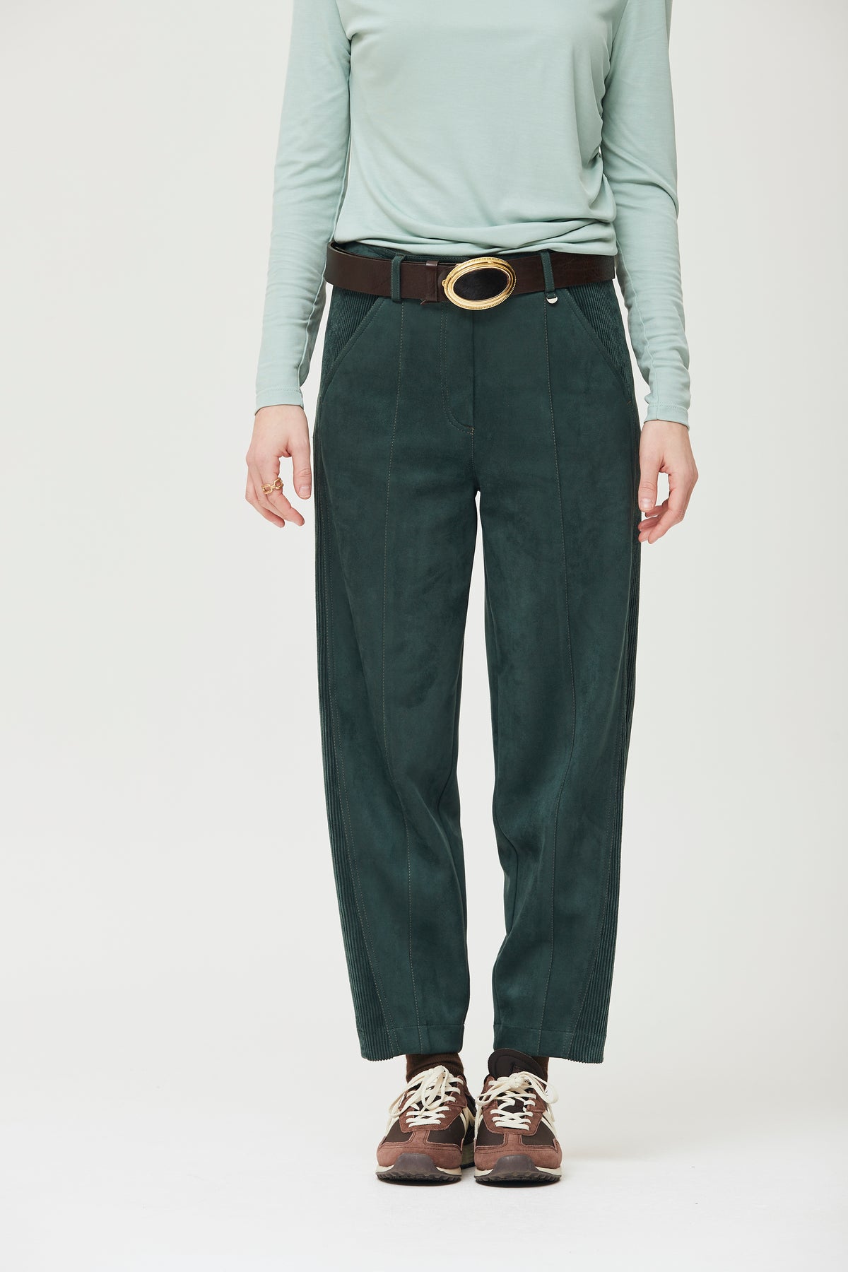 Suede Effect Adair Trousers