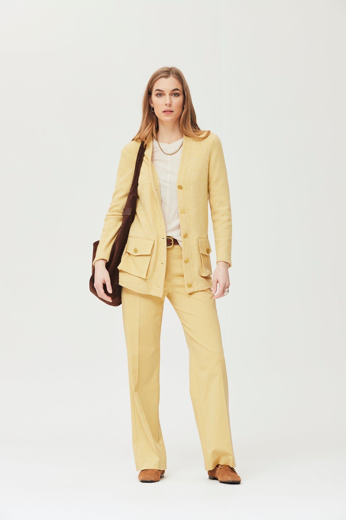 Pantalon Casson, sergé de coton lavé