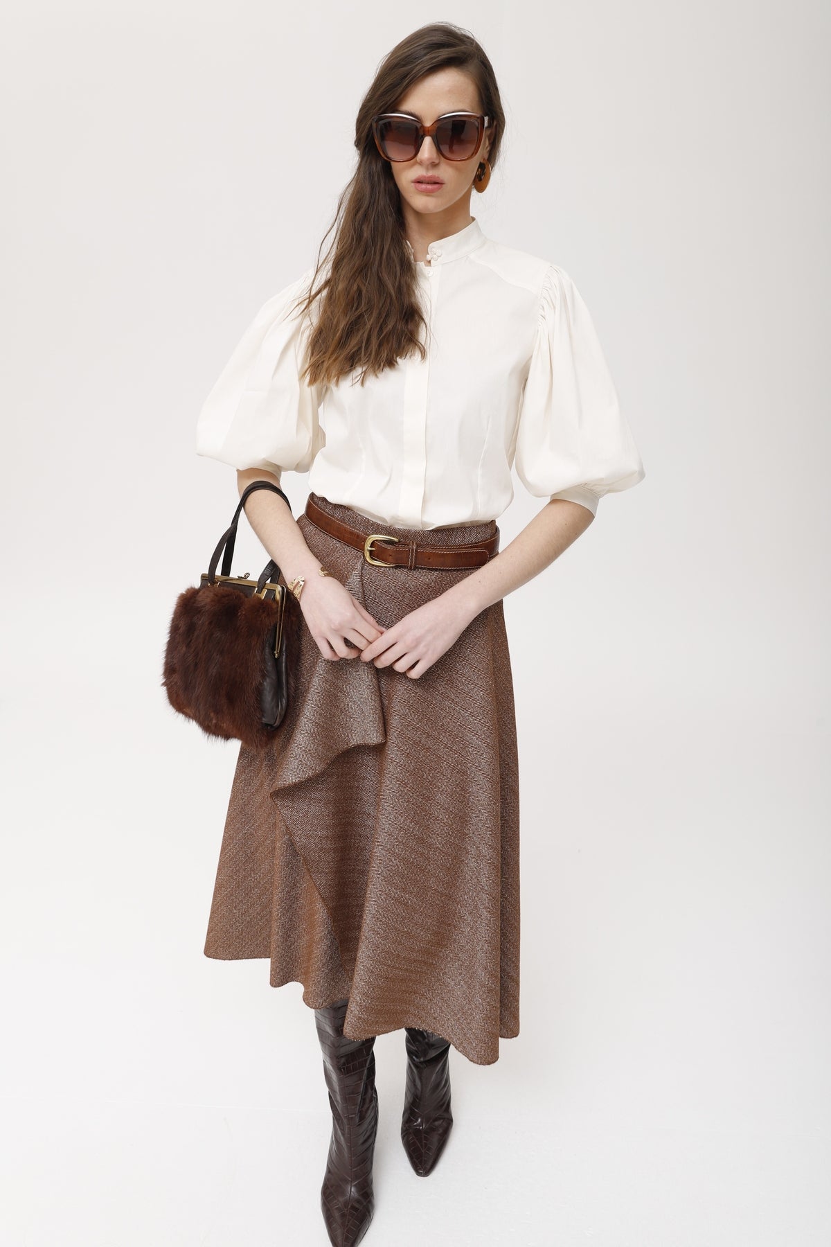 Falda Frija Espiga Bicolor Stretch