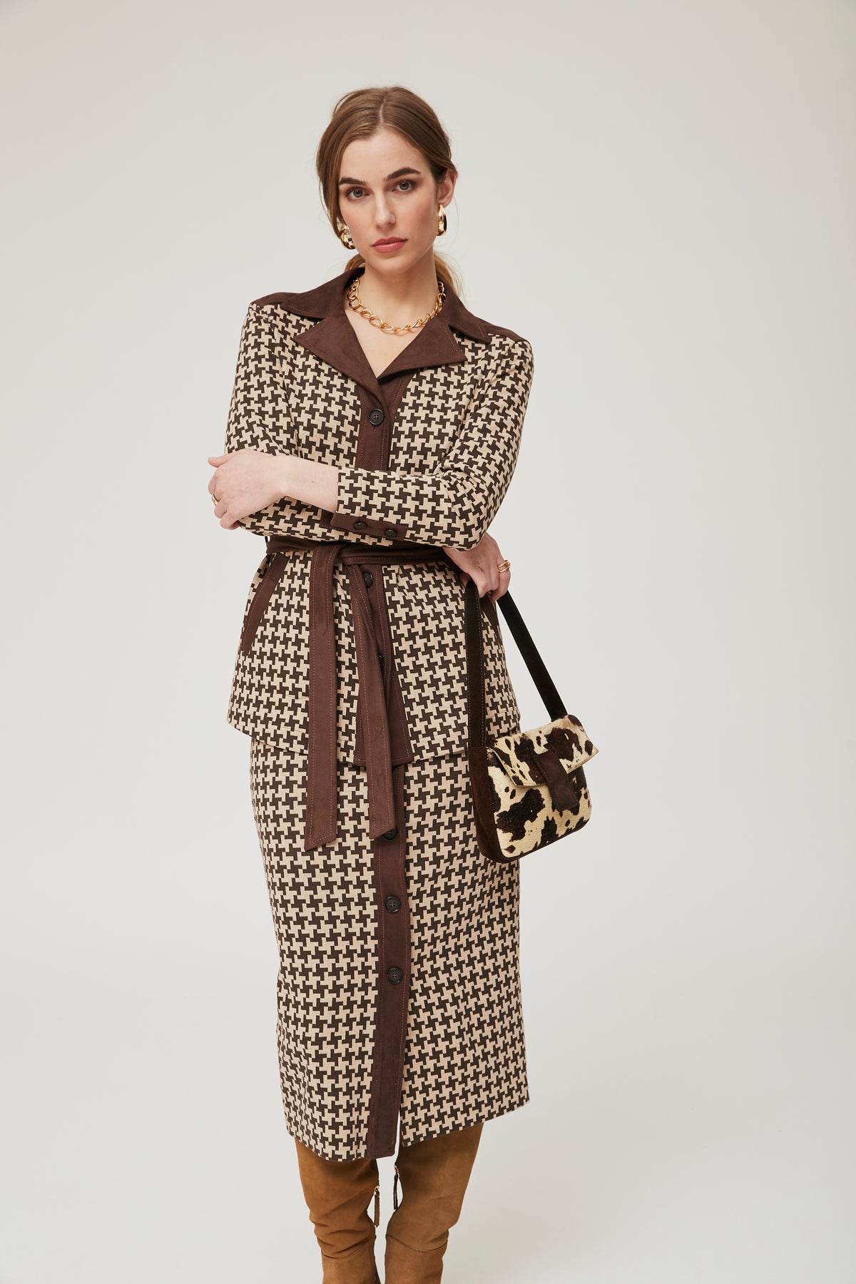 CHAQUETA CHIEGO JACQUARD PUNTO BICOLOR