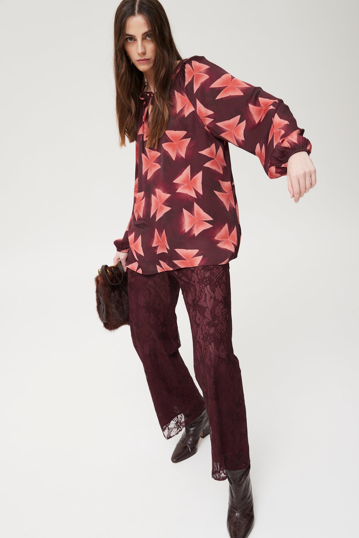 ECOVERO PRINT VISCOSE BAMAK4 BLOUSE