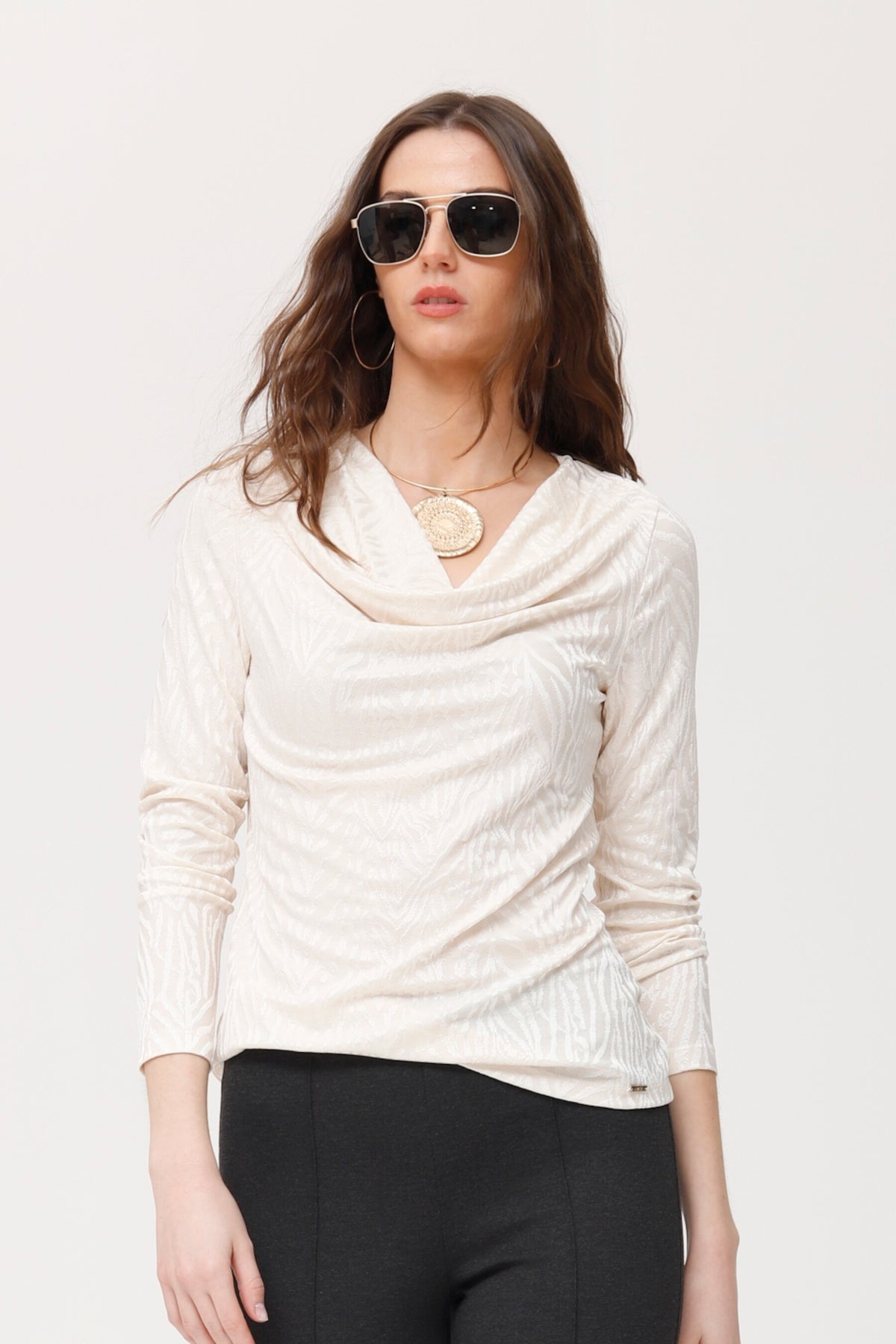 Camiseta Goula jersey jacquard cebra