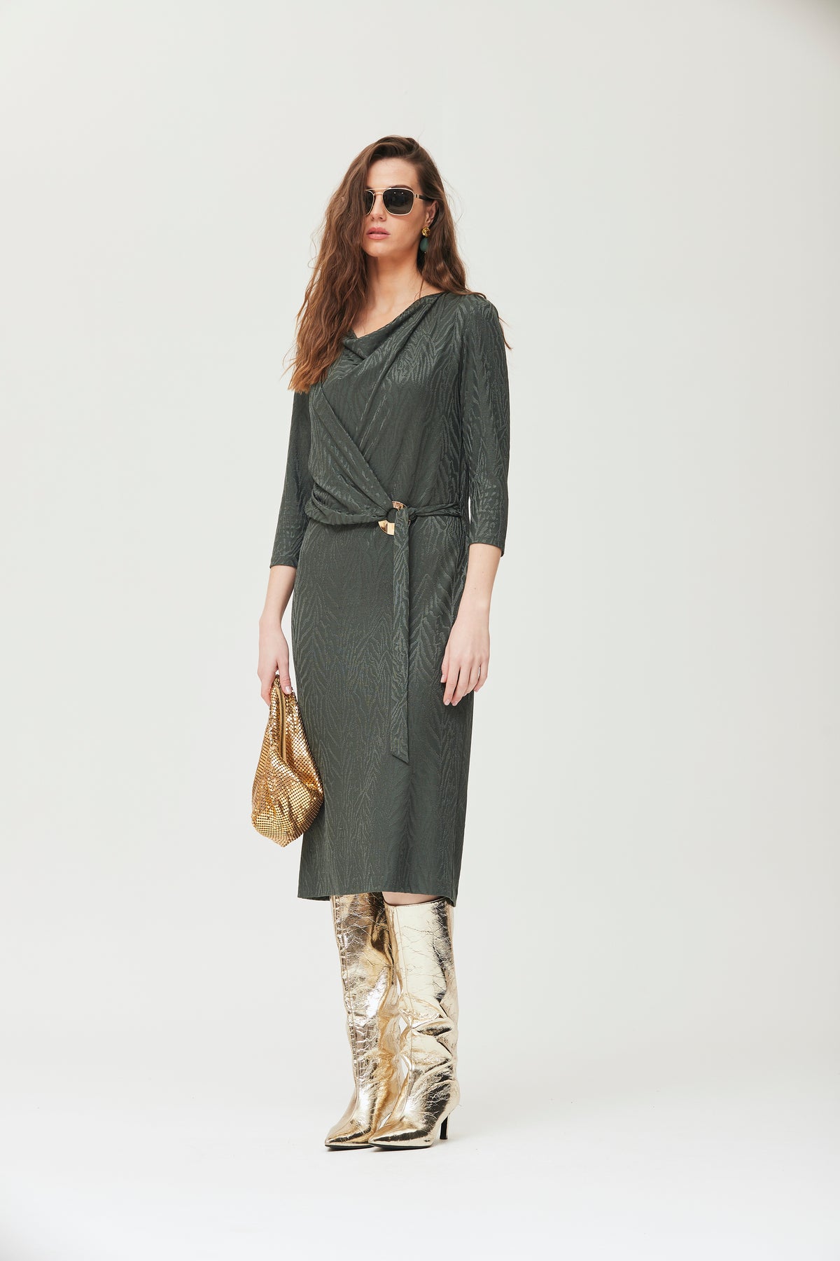 VESTIDO PESCAR9 JERSEY JACQUARD CEBRA