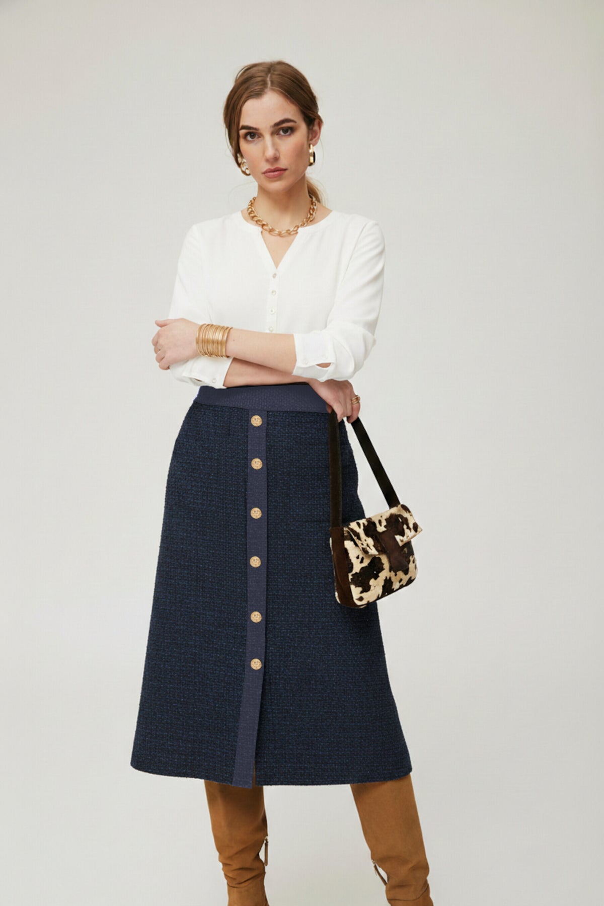 Jupe Reico, tissu Chanel