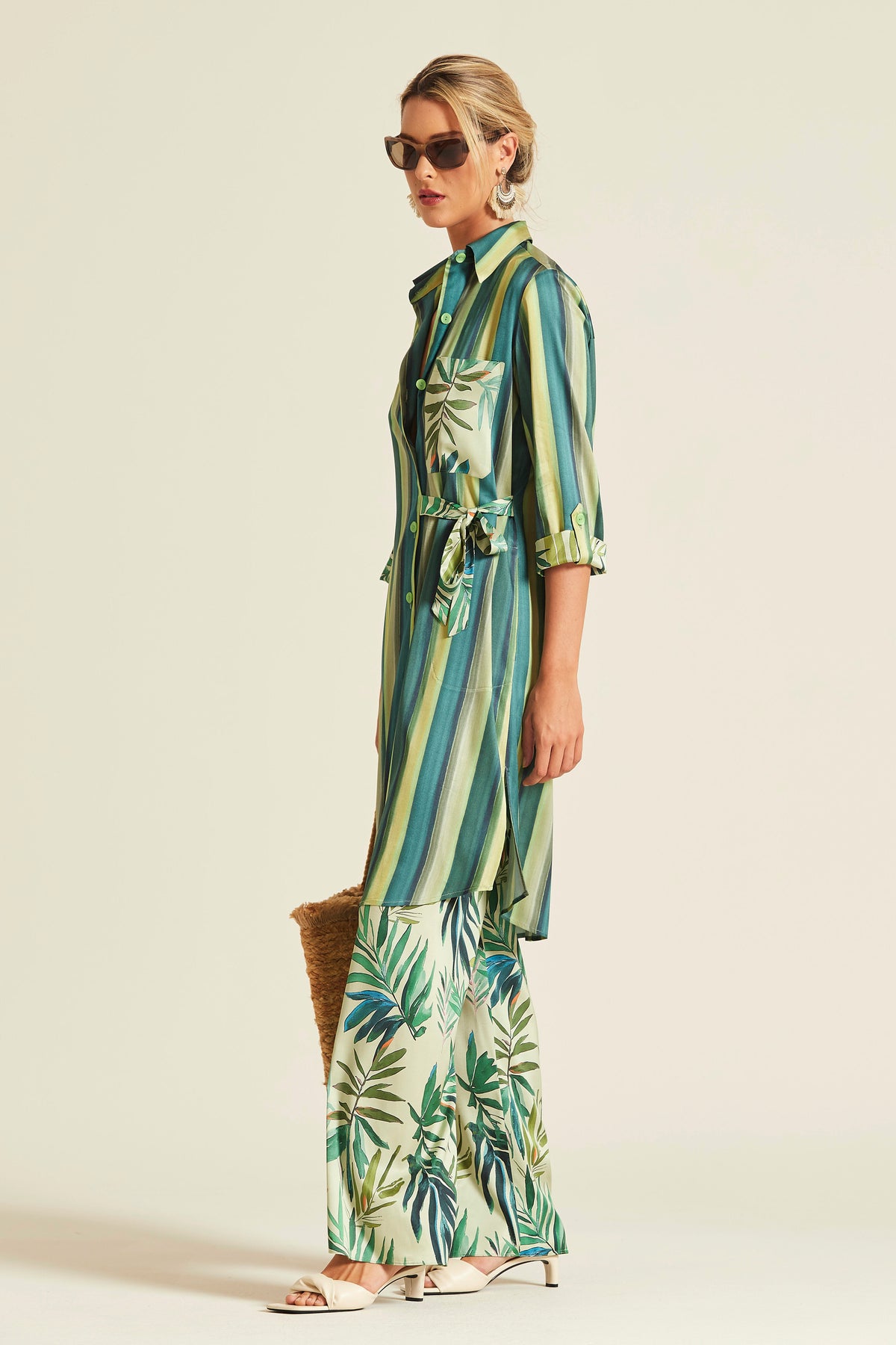 Printed Stretch Viscose Lluvia Dress