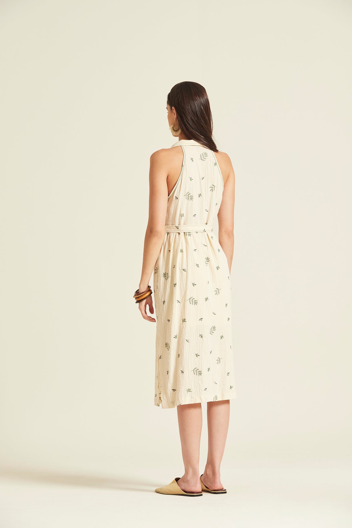 Vestido Bigul Algodón Bordado