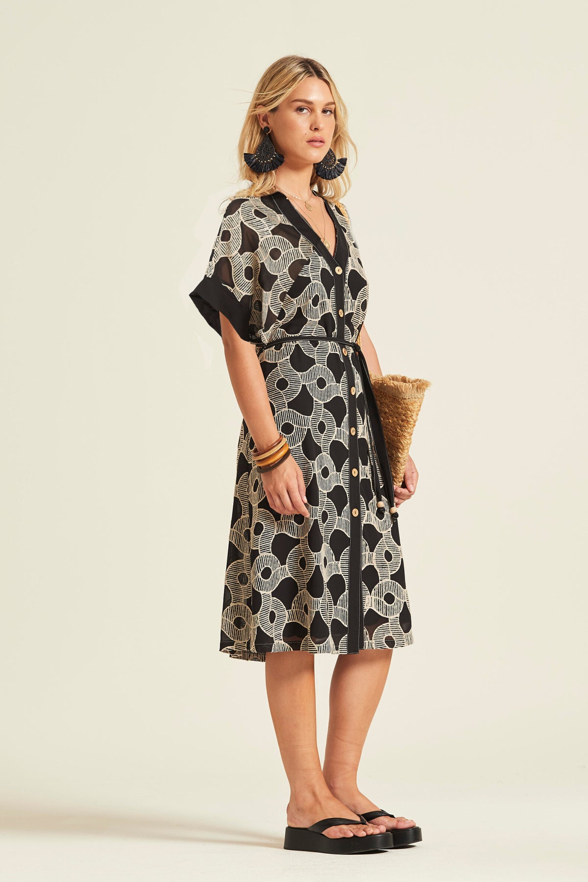 Embroidered Georgette Camila7 Dress
