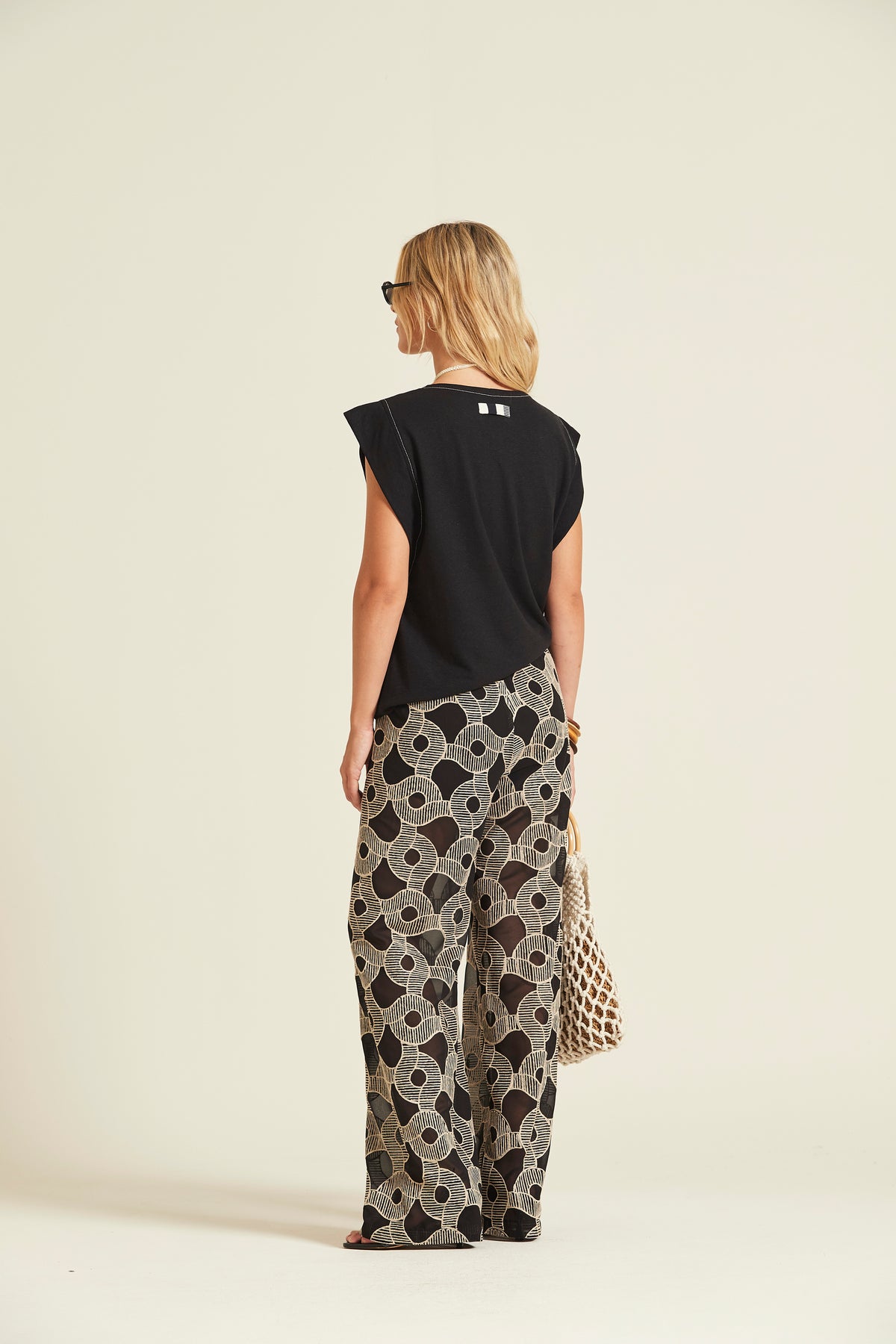 Pantalón Iwira Gasa Bordada