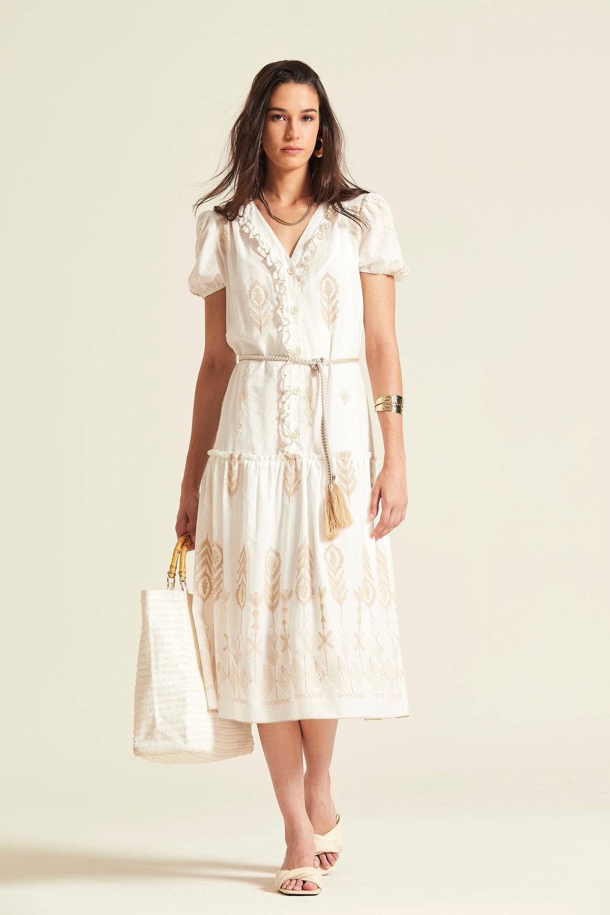 Vestido Denia Voile Bordado