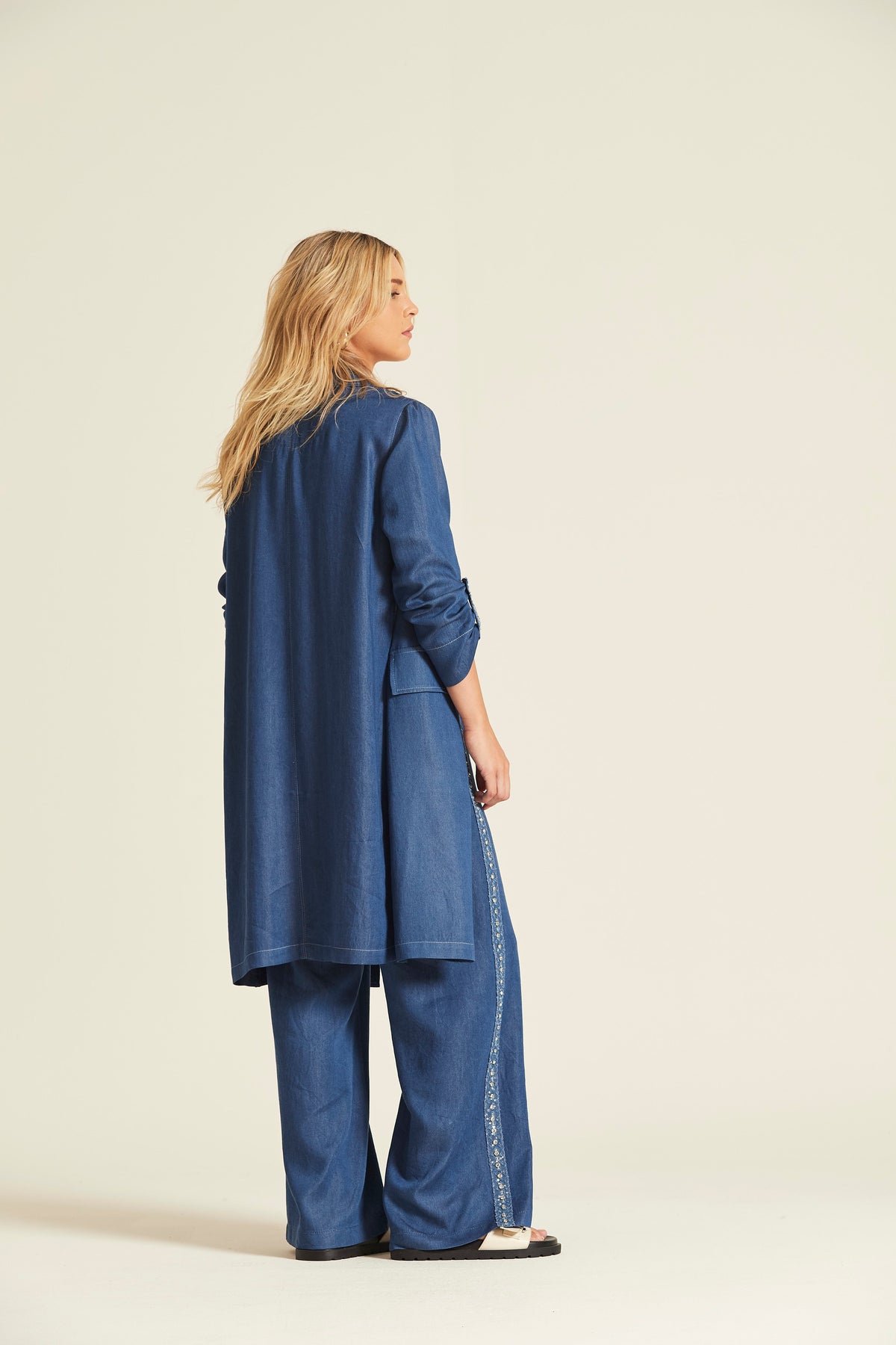 Abrigo Payor Tencel Denim