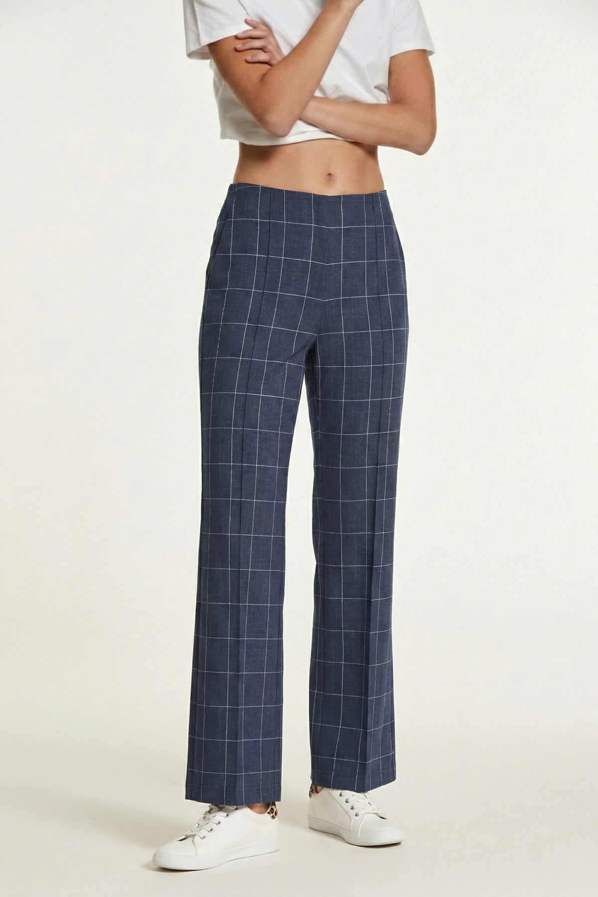 Pantalón Osuna Punto Roma Cuadros