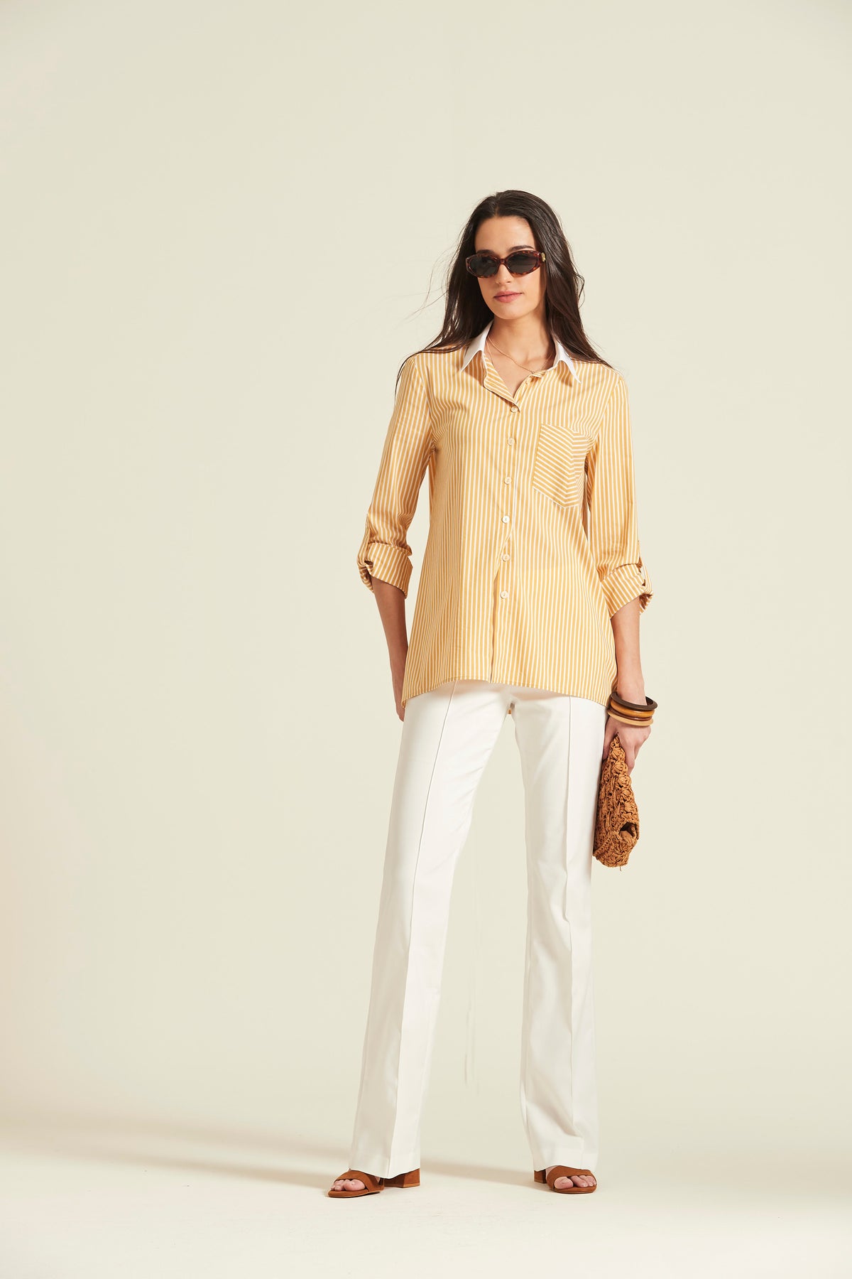 Camisa Bians Popelin Rayas Bicolor