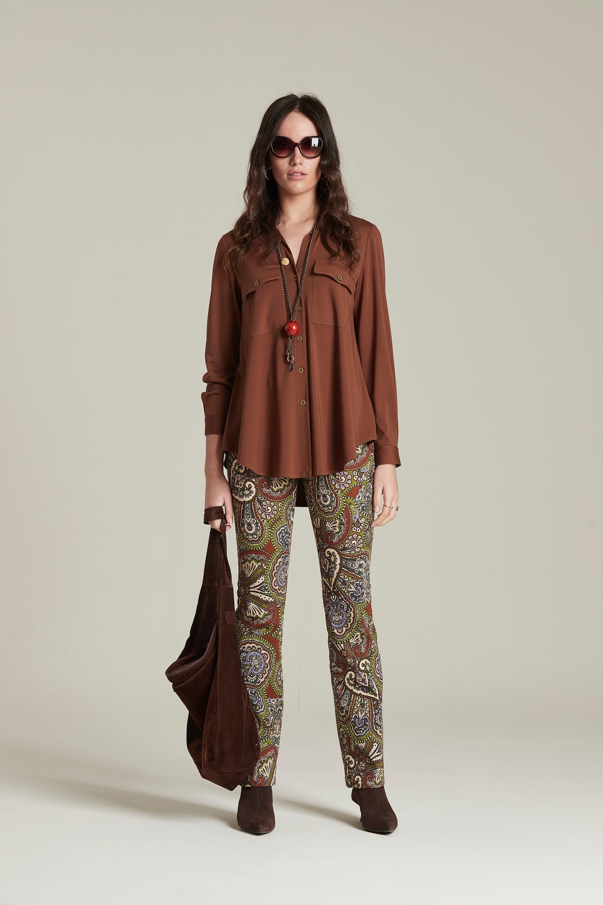PANTALÓN RAUTE Sarga Stretch Estampada