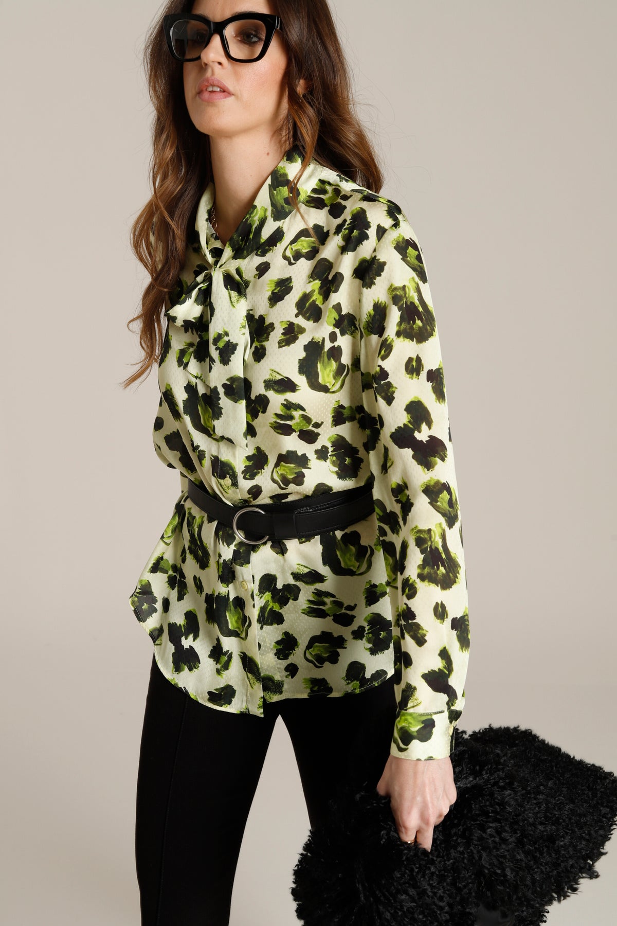 BLUSA PRUNO Jaquard estampado manchas