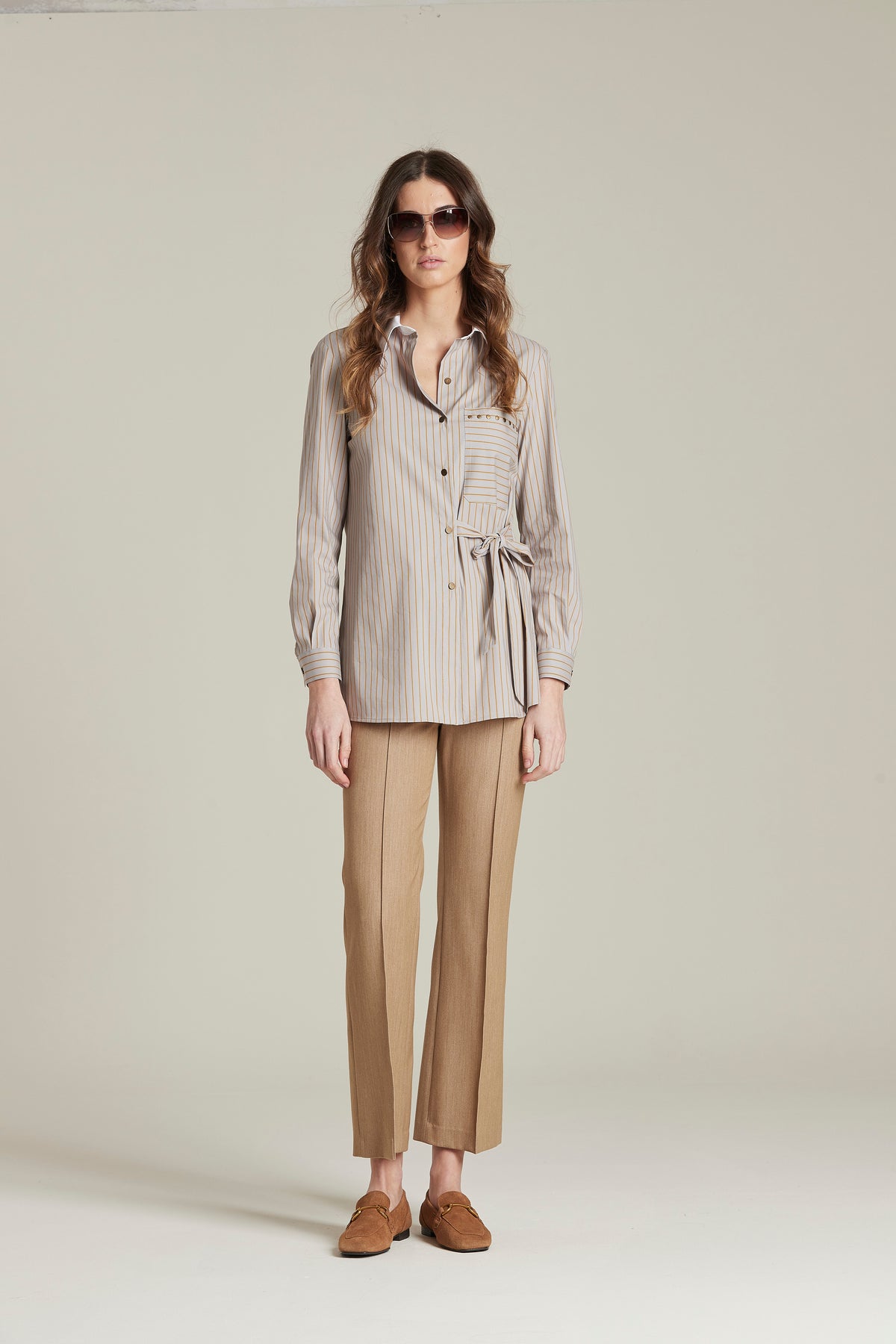 CAMISA URLIA Popelin Stretch Rayas