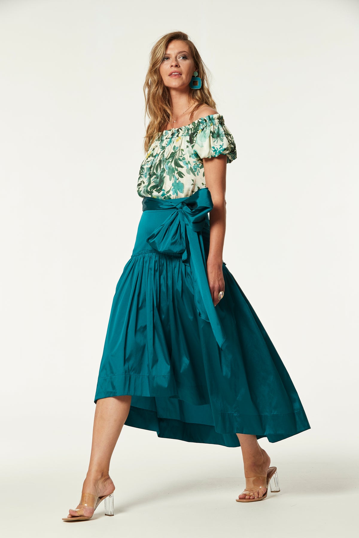 FALDA ABALO TAFFETA