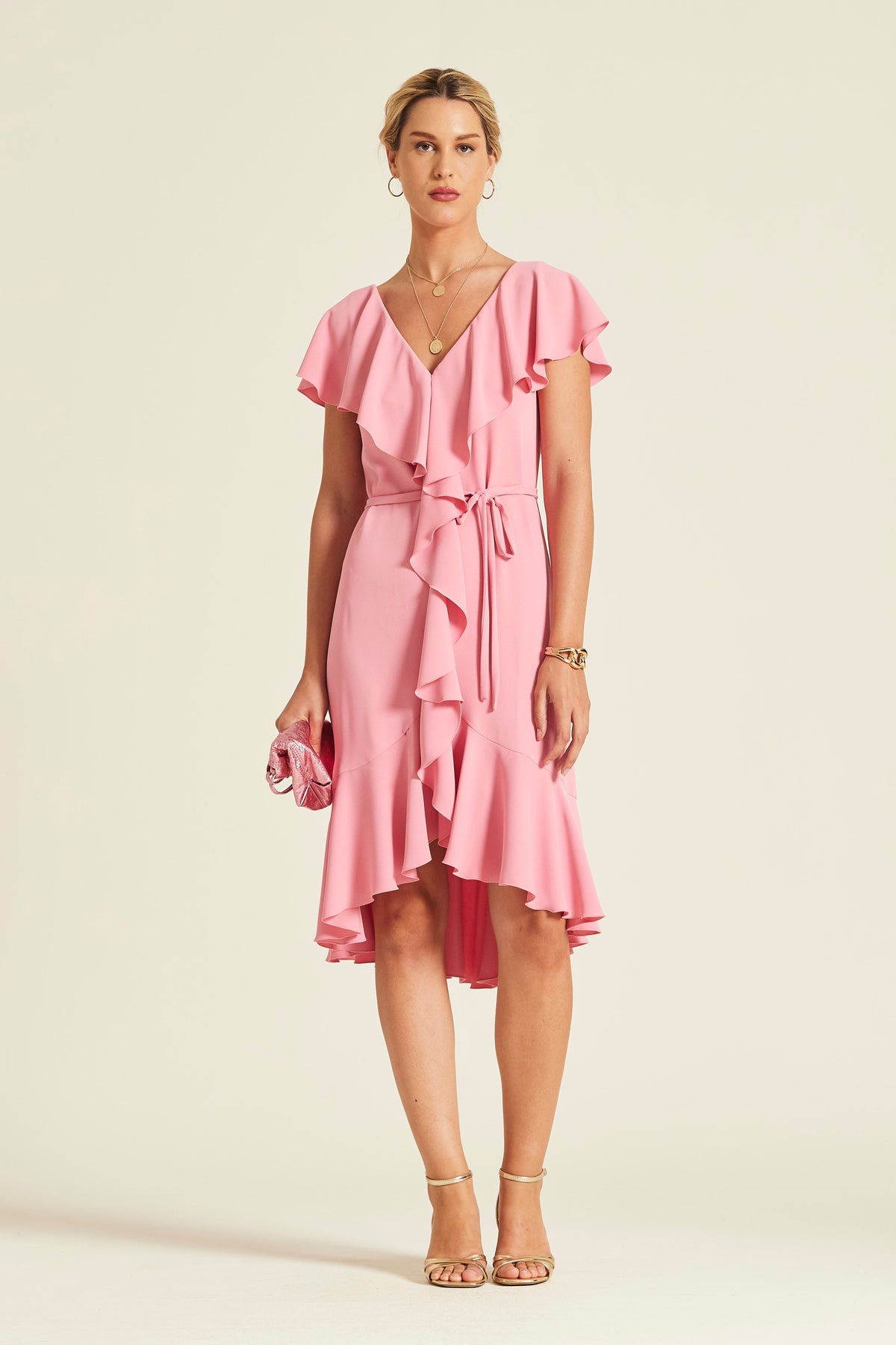 Leonor dress, crepe fabric