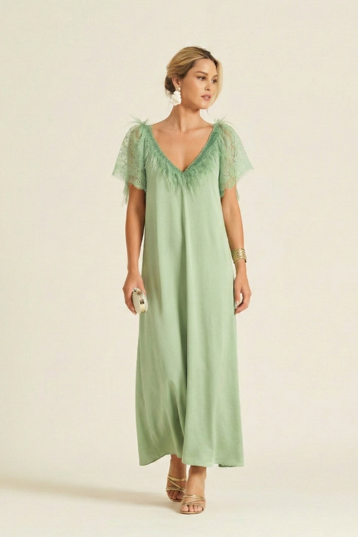 Vestido Desper7 Saten Vintage