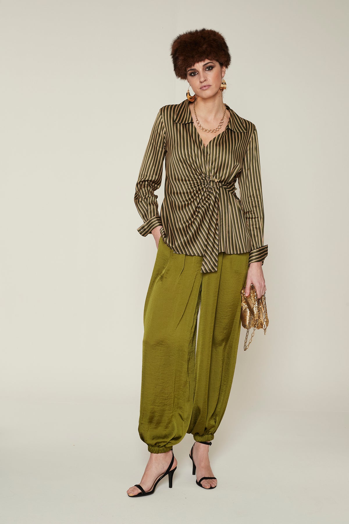 PANTALÓN PASMAL Saten vintage ligero