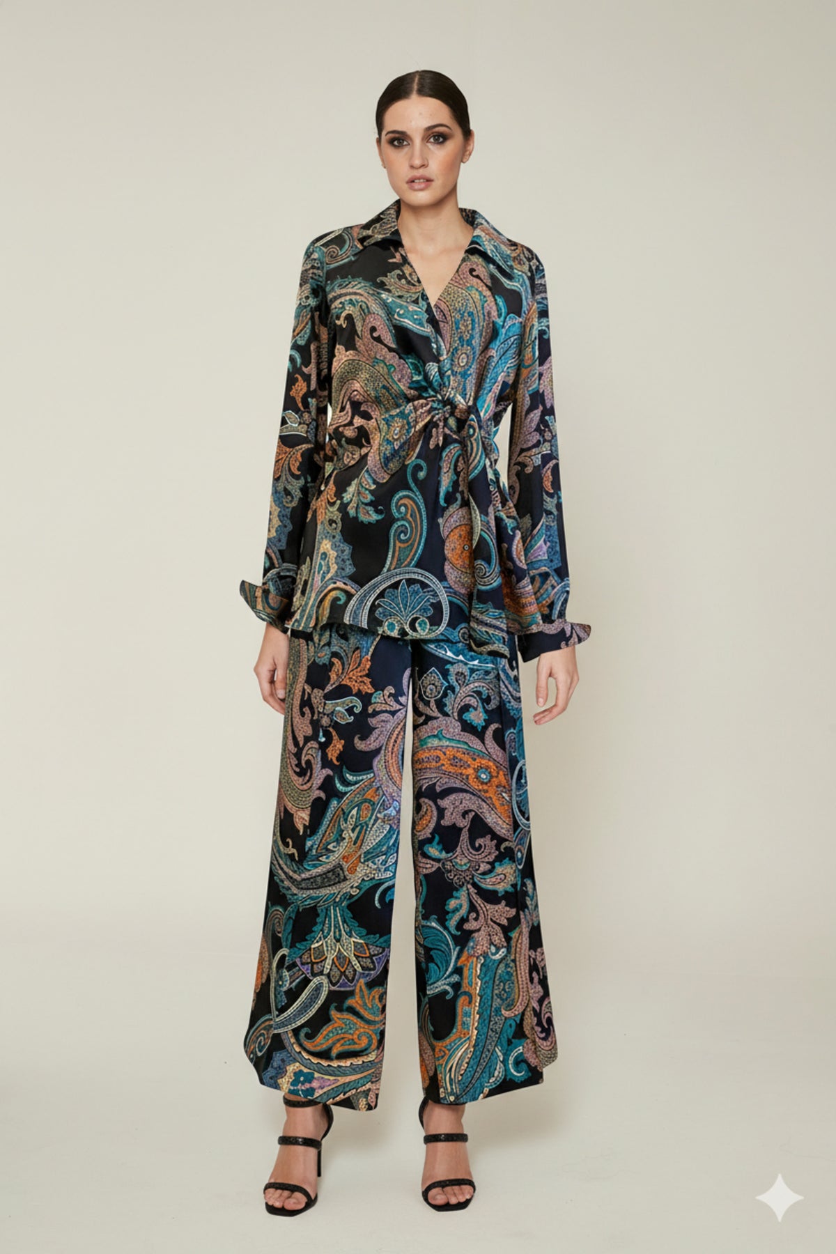 TOP PADRA Raso estampado multicolor