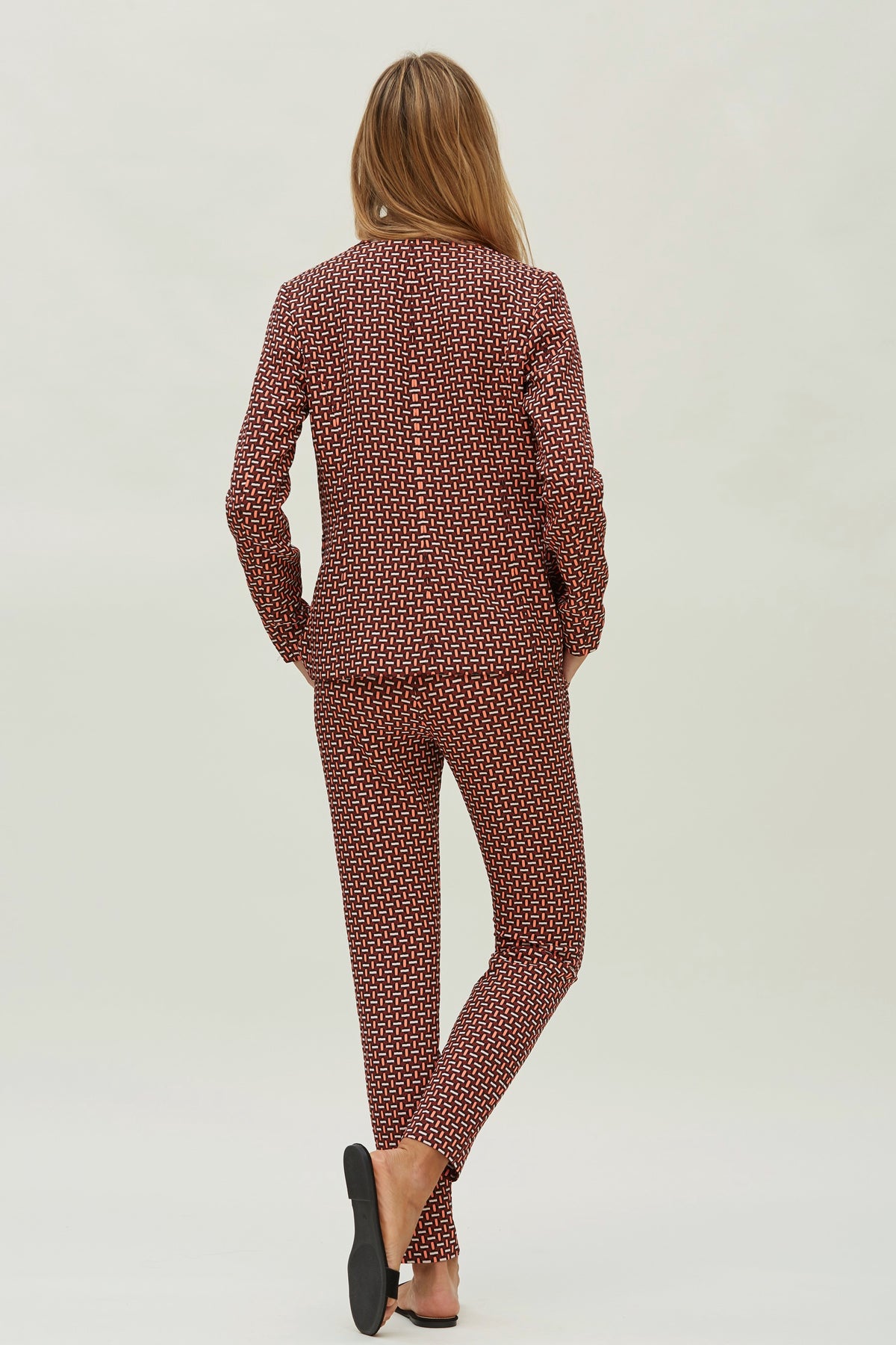 PANTALON SASTRE JACQUARD ELÁSTICO