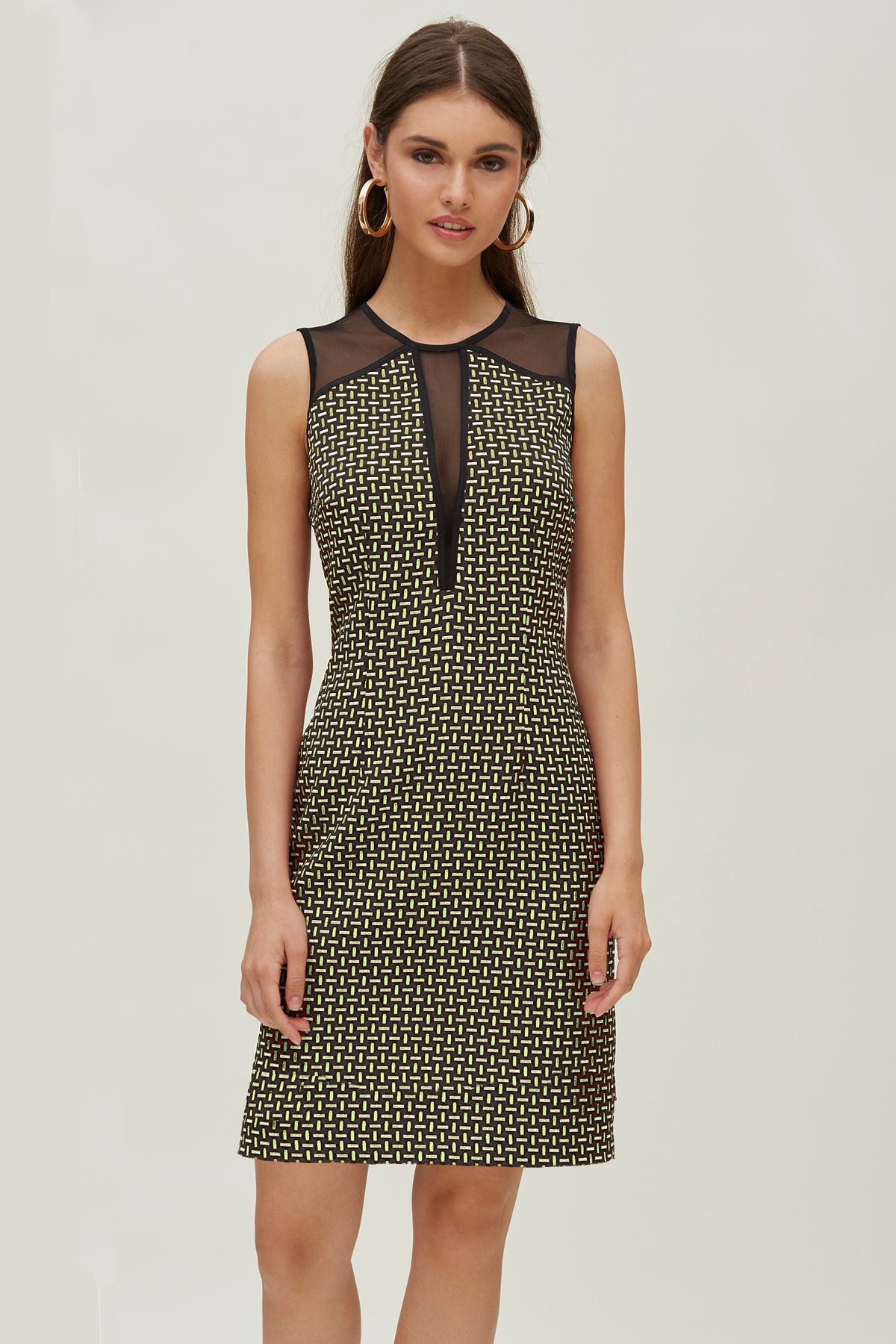 VESTIDO ESCOTE TUL +LARGE