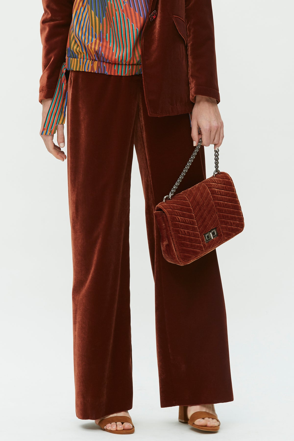 Pantalón Palazzo-Terciopelo
