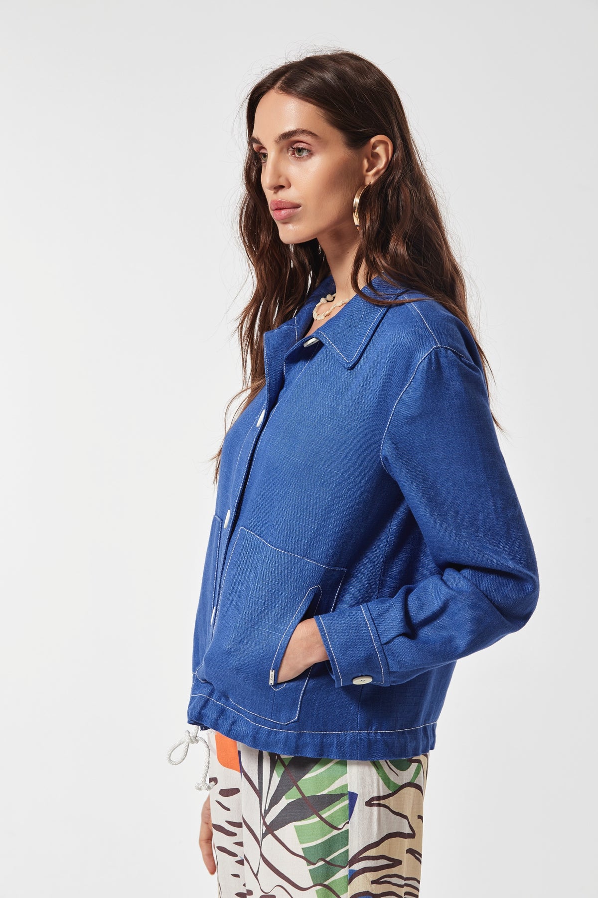 CHAQUETA KALA LINO RUSTICO