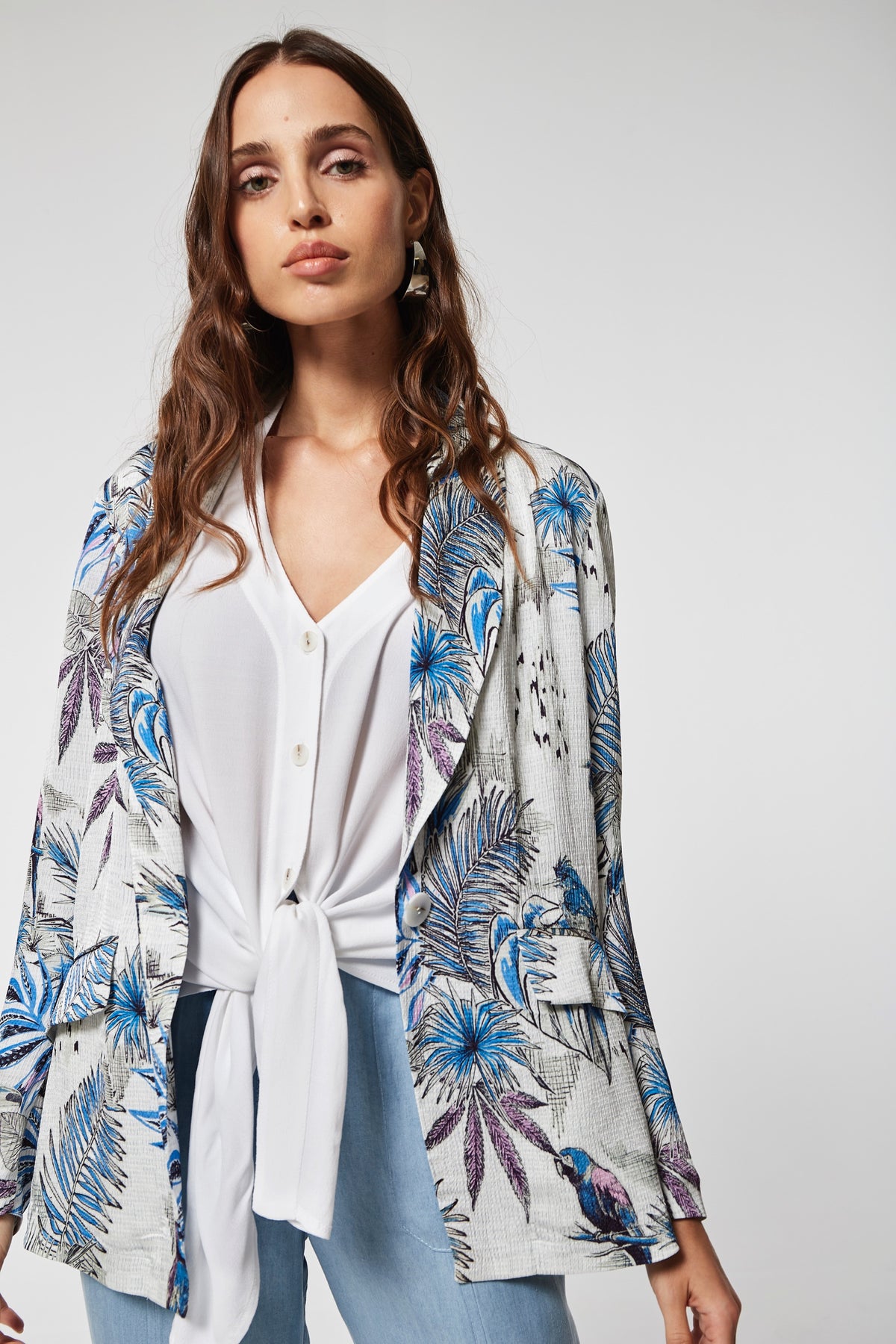 Printed Bambula Facre Jacket