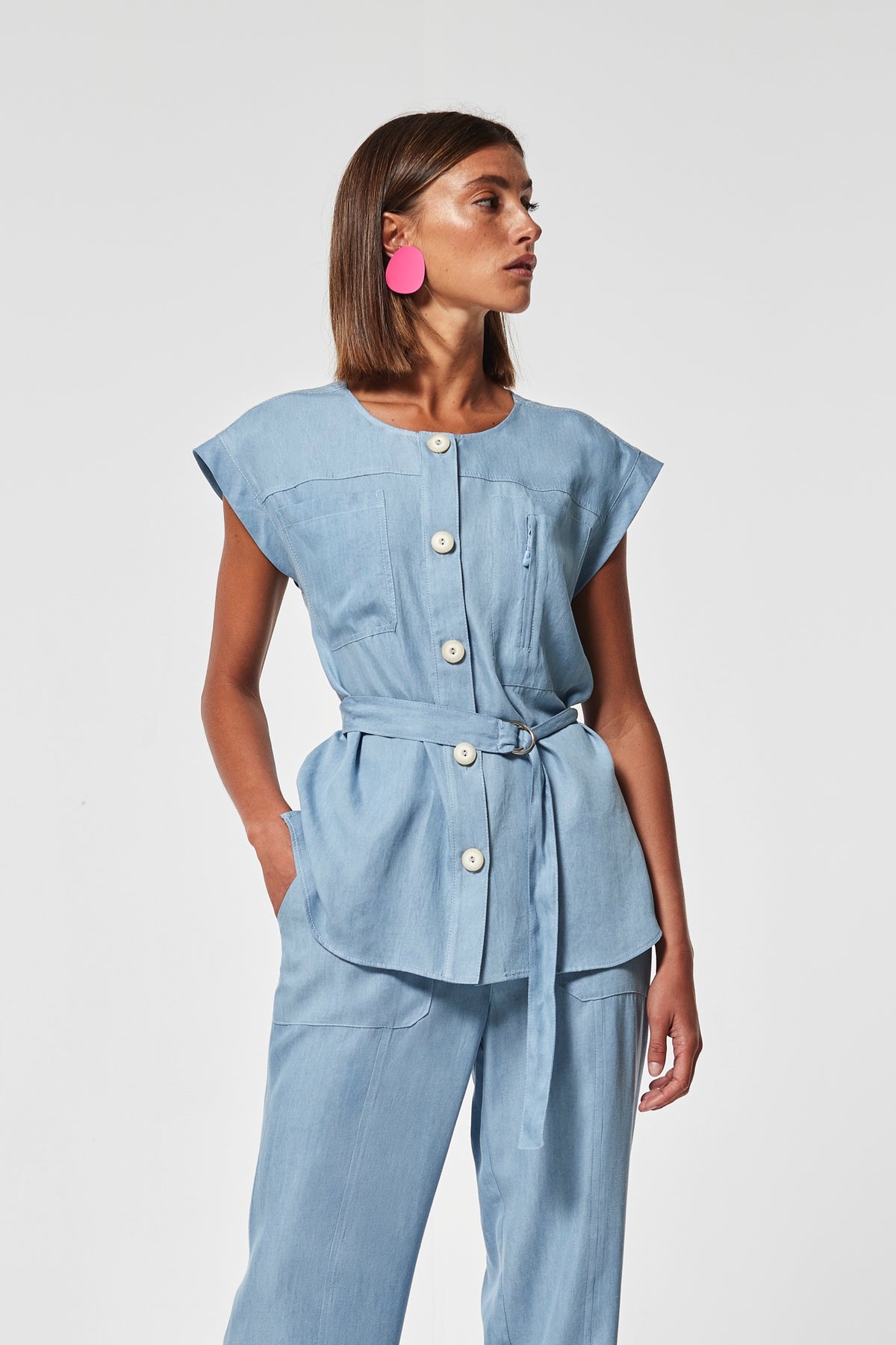 CAMISA CHACON TENCEL JEANS