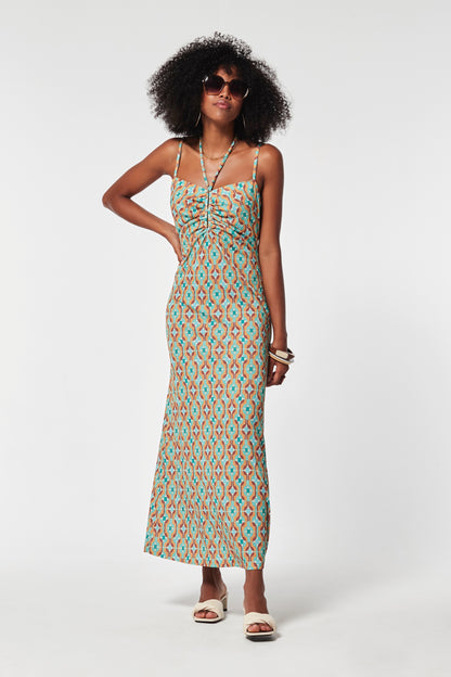 VESTIDO MOYI PUNTO ESTAMPADO