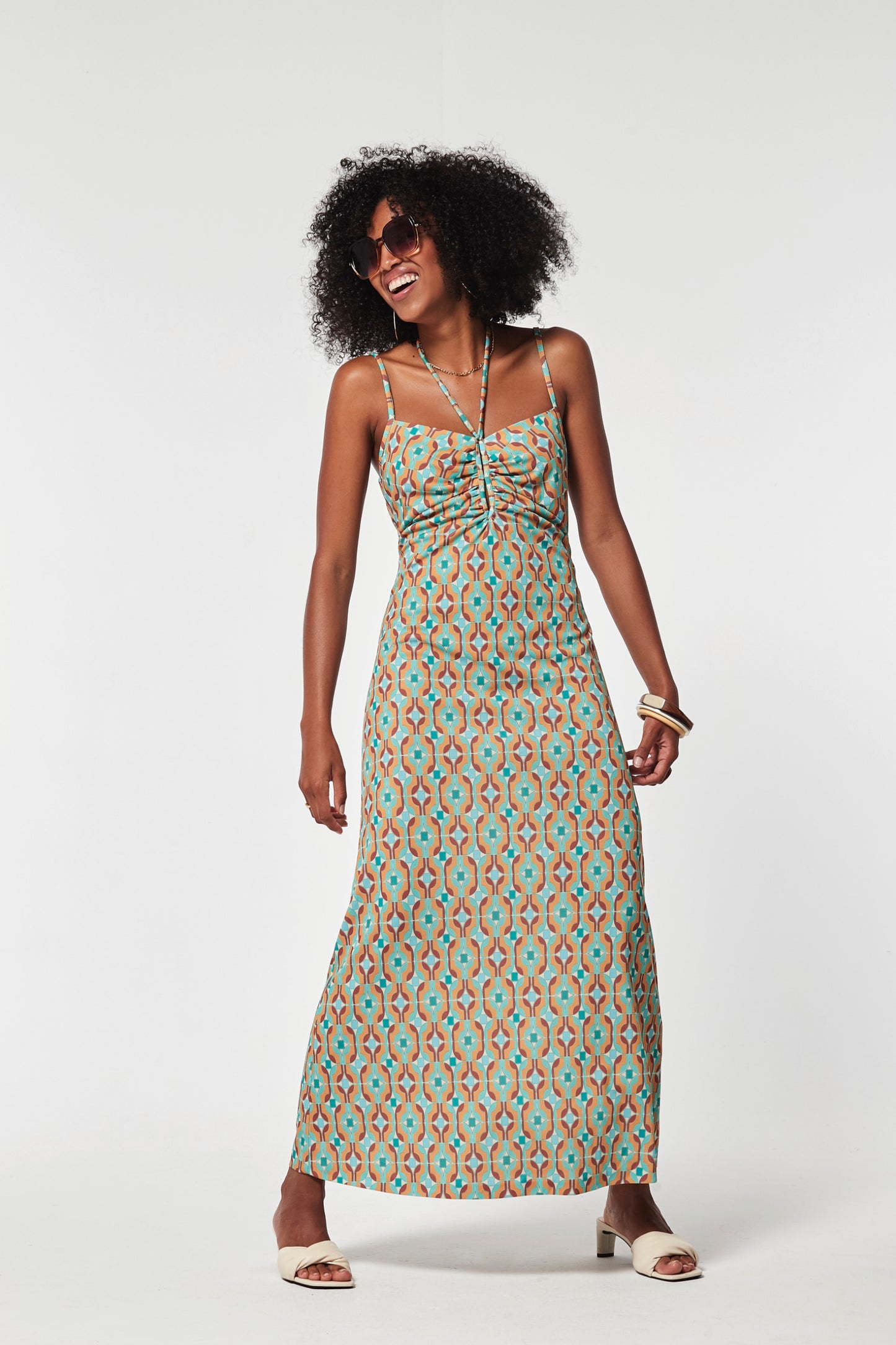 VESTIDO MOYI PUNTO ESTAMPADO
