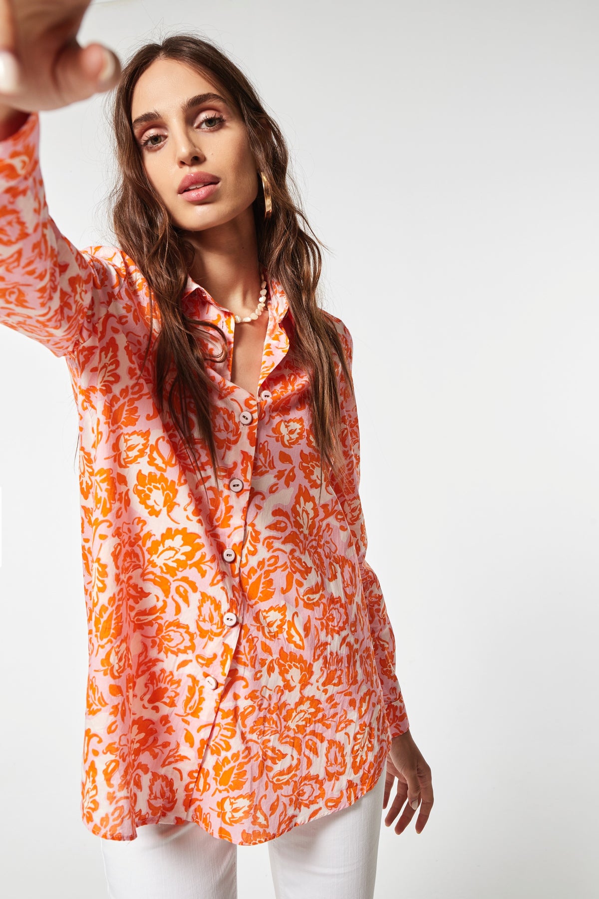 VOILE PRINT  NARIA SHIRT